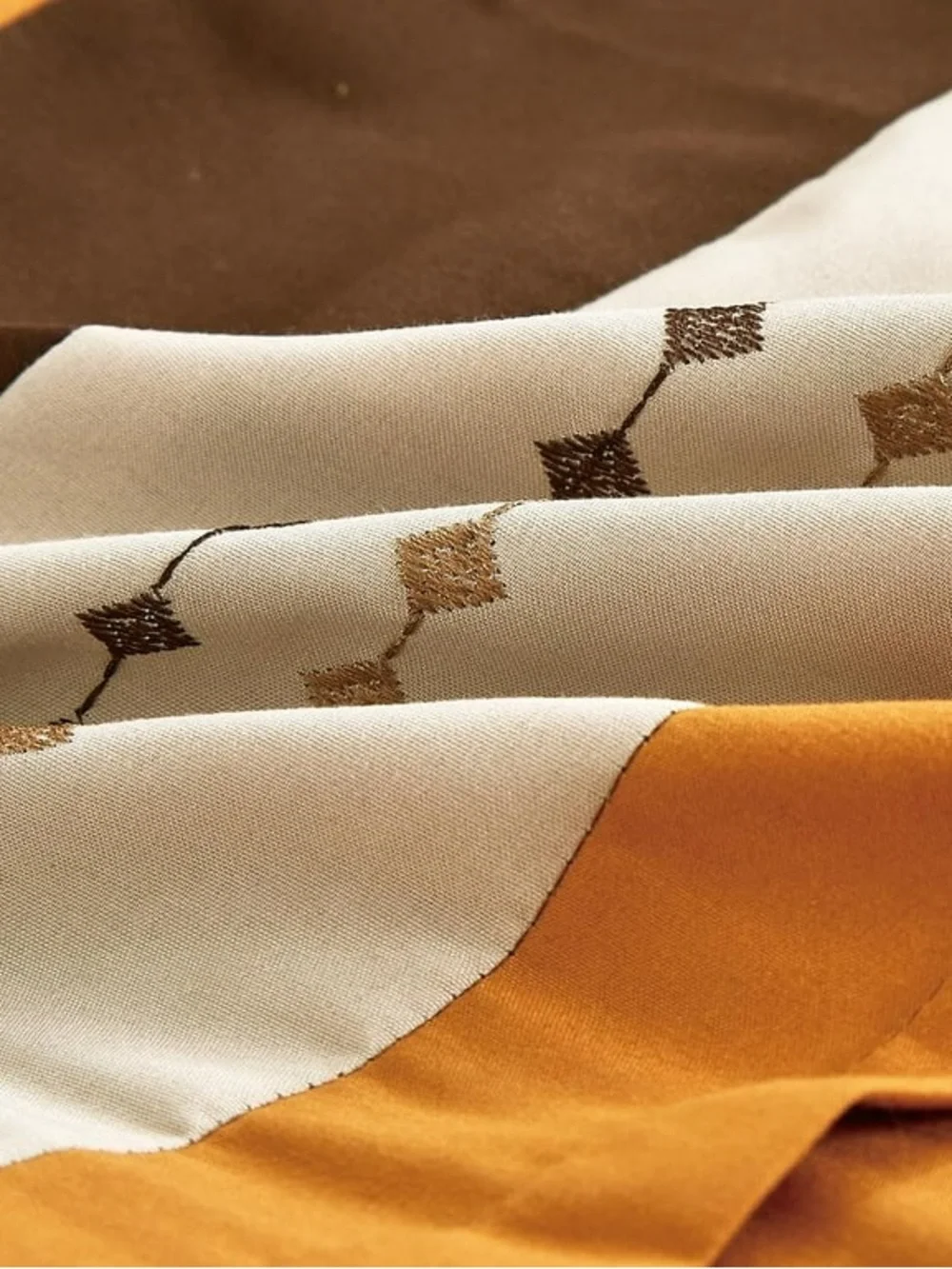 Embroidery cal king 3 piece comforter set